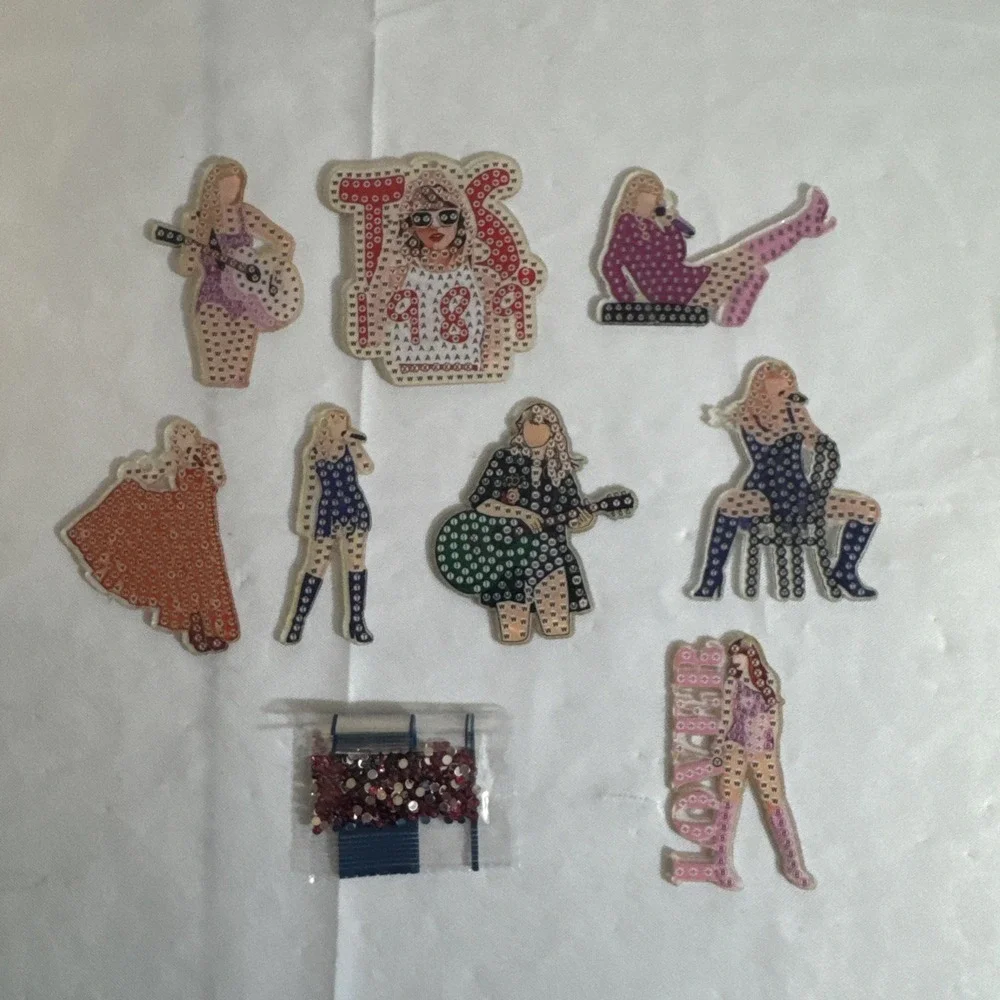 Taylor Swift‎ Keychain Craft Rhinestone Keychain Maker Lover 1989 Lot Of 8